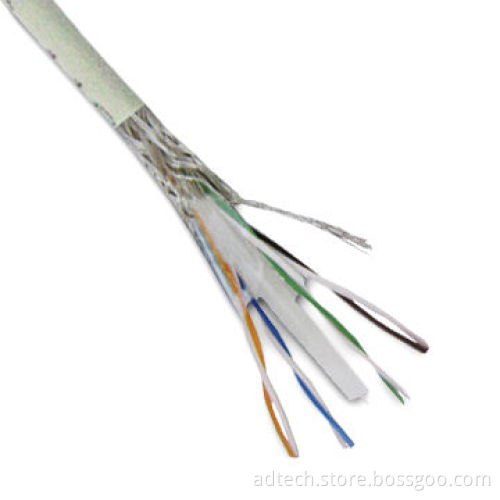 UL Approved SFTP Cat6 Solid 23AWG Gray LAN CableNew